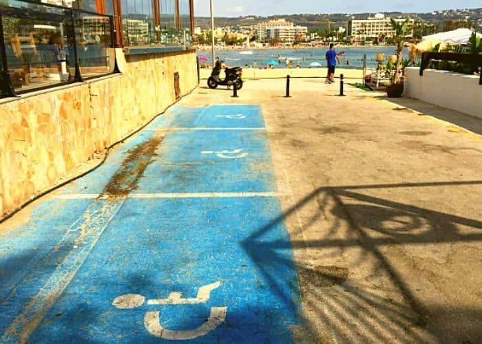 disabled parking El arenal